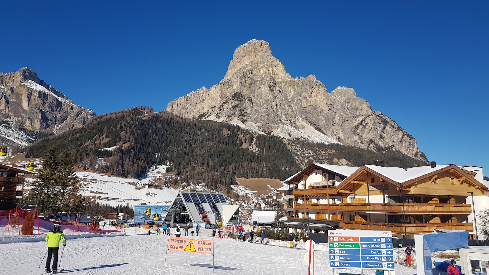 Colfosco, Italy in winter