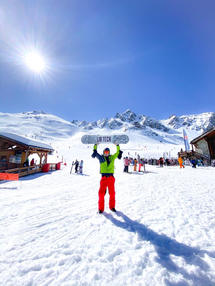 Courchevel village under snow in the Three Valleys