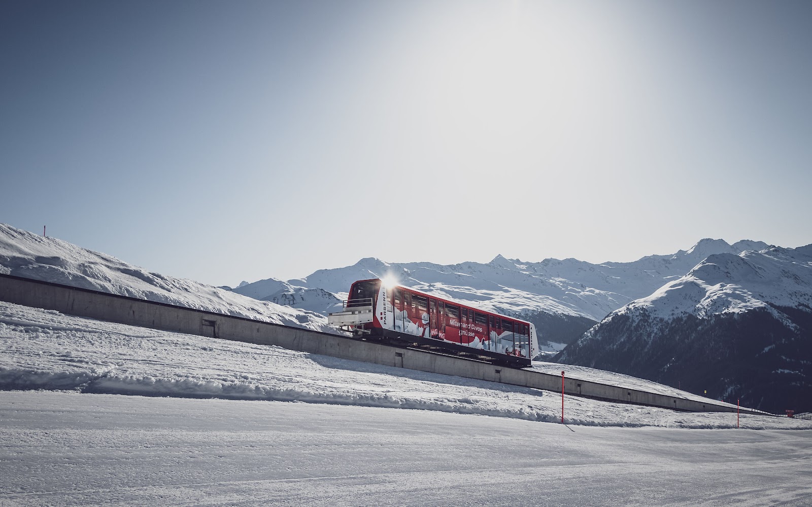 Ski slopes and pistes at Davos