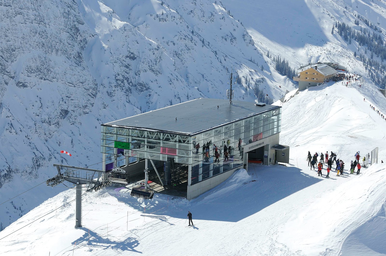 Lech village under deep snow in the Vorarlberg Arlberg