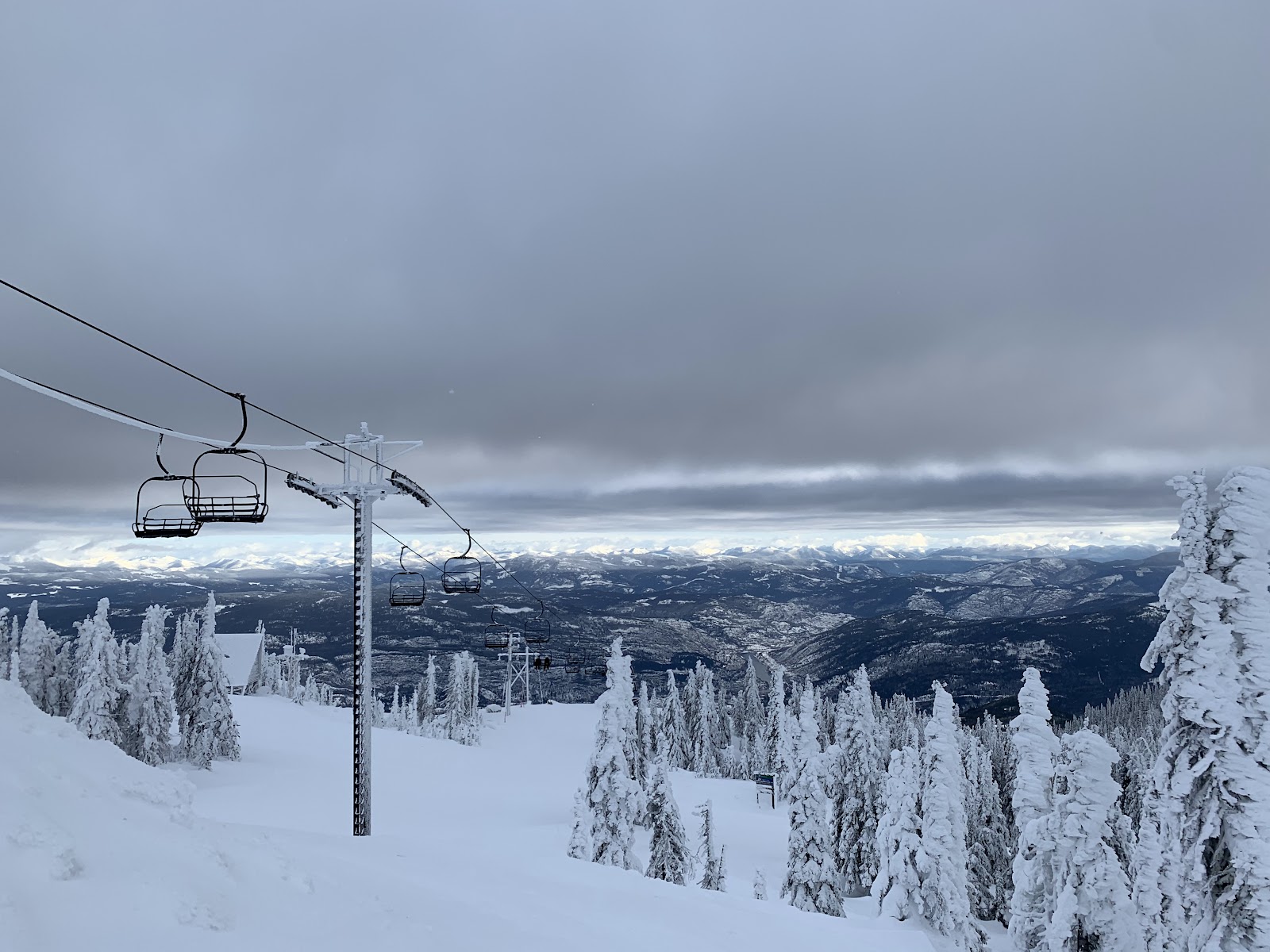 Red Mountain, Canada in winter