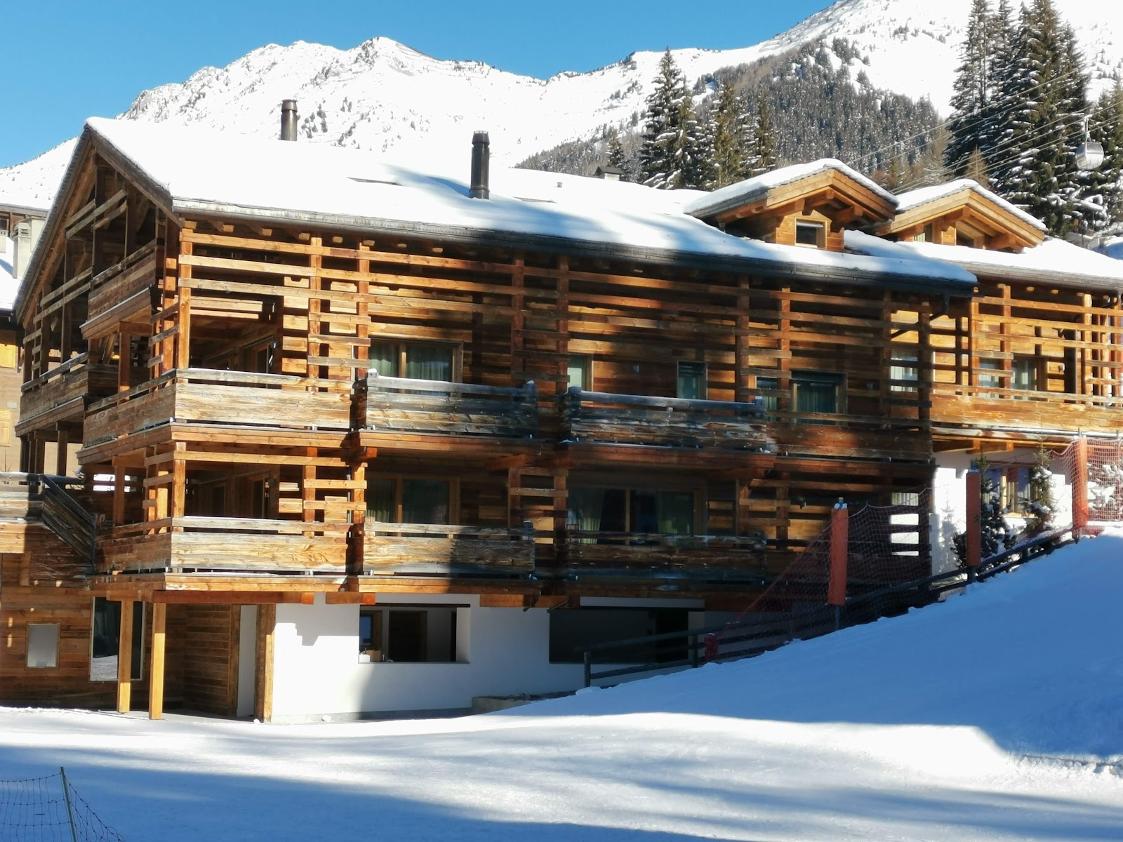 Steep off piste terrain below Mont Fort above Verbier